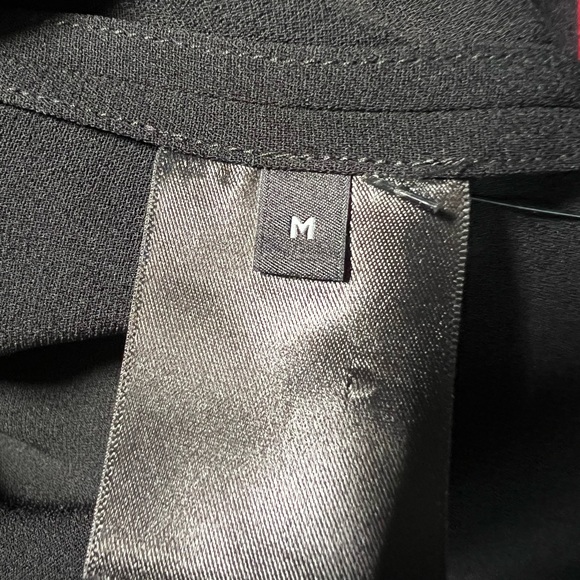 Lafayette 148 New York Black classy Blouse- Medium - Picture 7 of 9